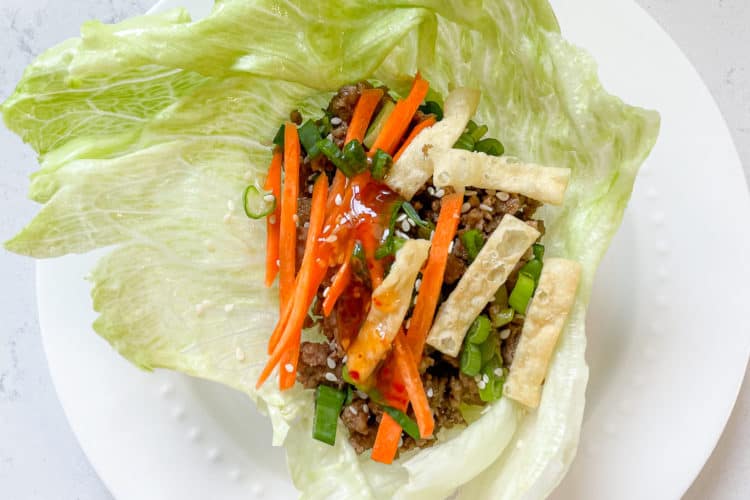 Ground Pork Lettuce Wraps House of G&K Recipes
