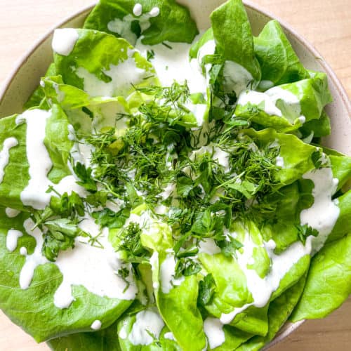 sour cream dressing for lettuce Simple Butter Lettuce Salad Recipe