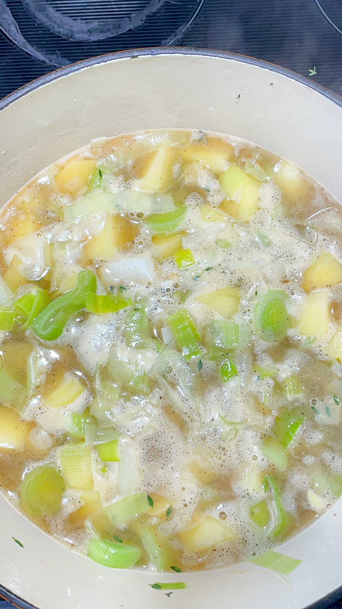 Cream of Leek and Potato Soup (without cream) - House of G&K Recipes