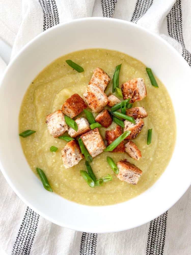 Cream of Leek and Potato Soup (without cream) - House of G&K Recipes