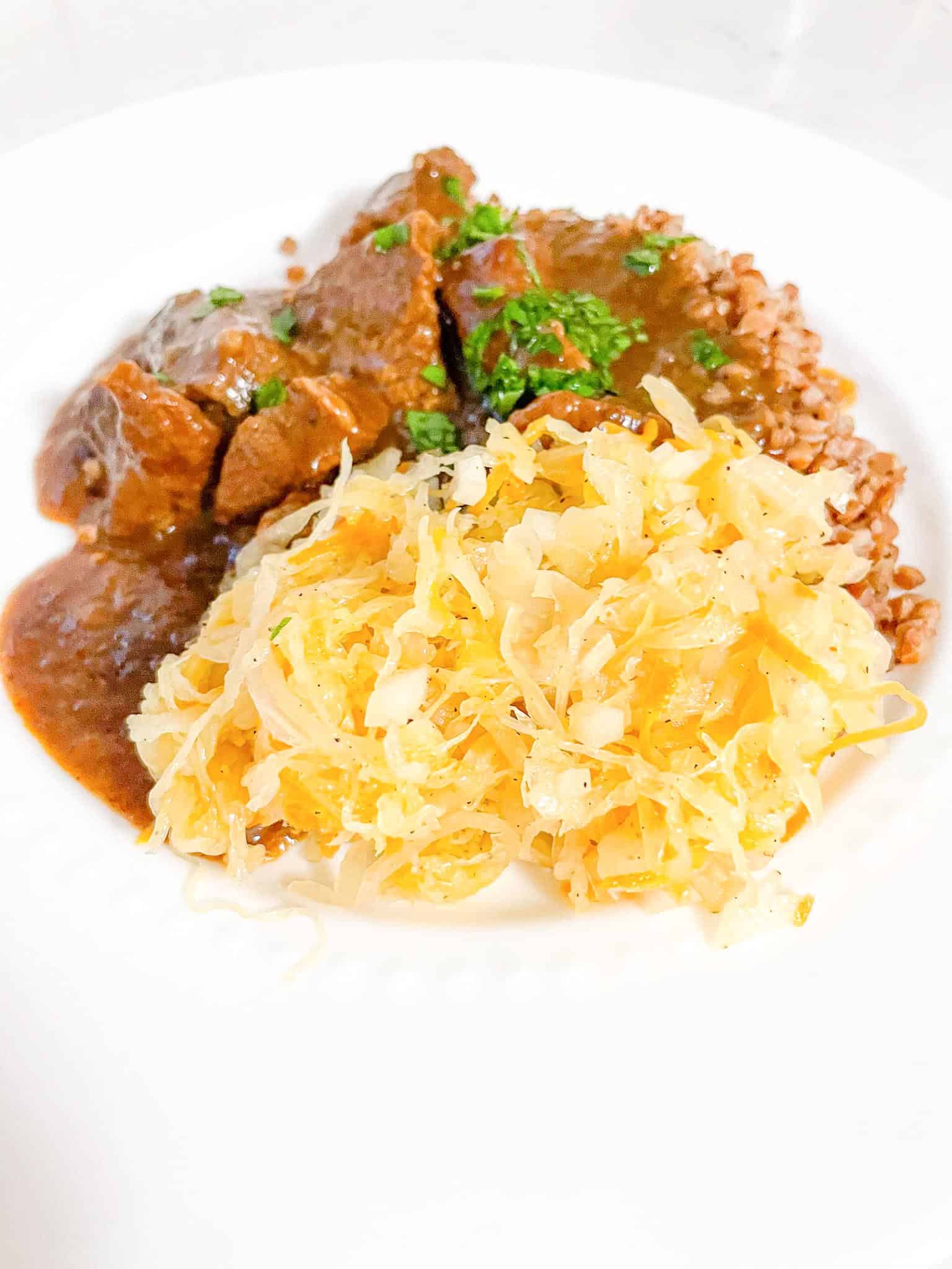 Simple Sauerkraut Slaw House of G&K Recipes